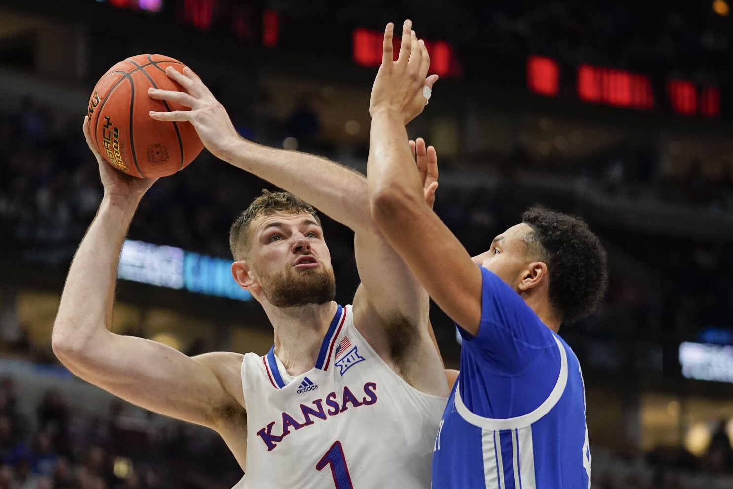 AP Player of the Week Hunter Dickinson of No. 1 Kansas starred in